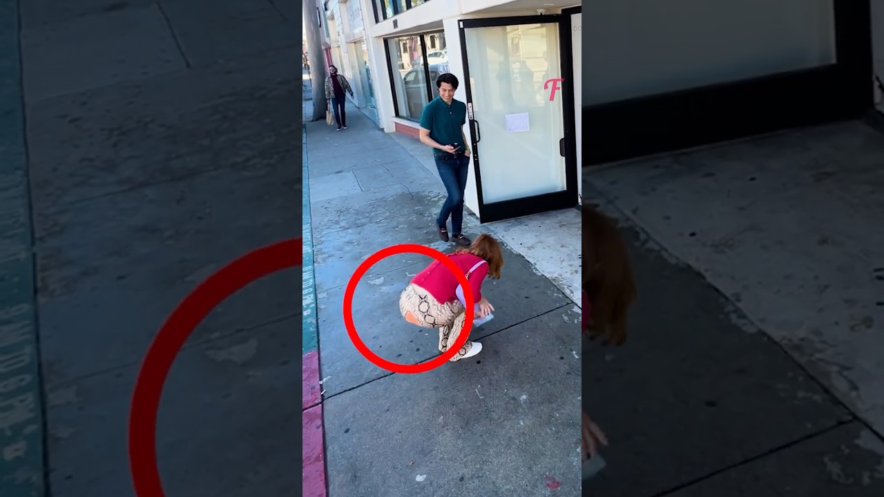Her Pants Ripped In Public But A Kind Stranger Saved Her Day!  #shorts