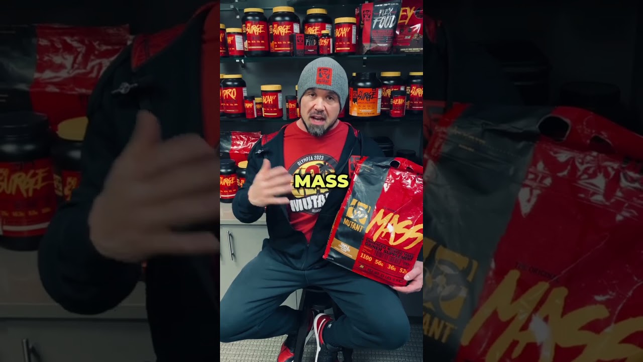 Here’s how Big Ron would take his MUTANT MASS! 💪🥤