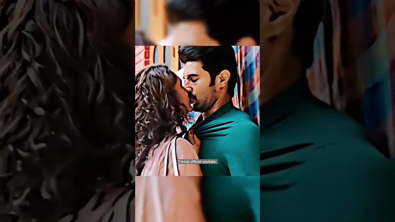 heroine kiss hero !! The family star movie scene||√ Trends official YouTube #shorts