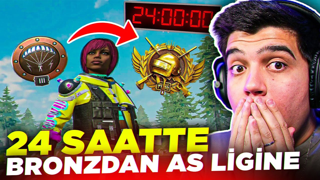HESABIMIZIN BANI AÇILDI 🥹 !! 24 SAATTE AS LİGİNE ÇIKMAK (PART 2) | PUBG Mobile