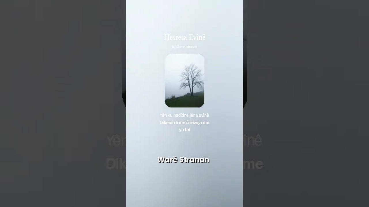 Hesreta Evînê V2 - Warê Stranan #Shorts