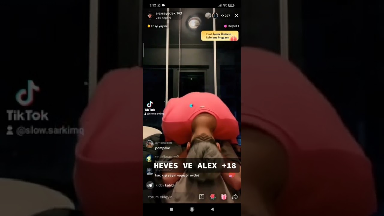 HEVES GÜZEL VE ALEX CANLI YAYIN TİKTOK