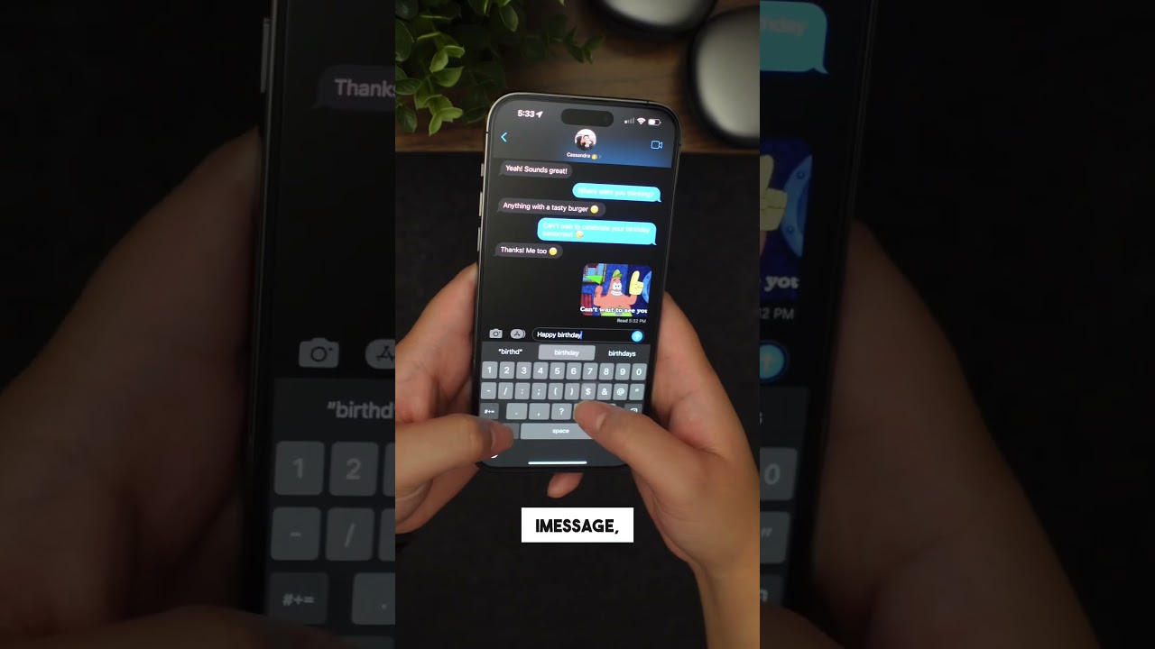Hidden feature on iMessage for iPhone 🥳📱 Did you know this?!