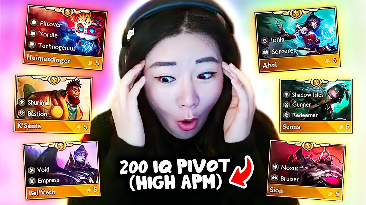 HIGH APM 200 IQ PIVOT into STACKED LEGENDARY BOARD | TFT SET 9