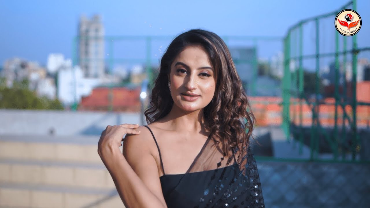 High Fashion Shoot Concept | Classy Black Saree Fashion | Isha | MD Entertainment | Fashion Vlog