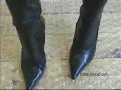 high heeled overknee boots crush bubble
