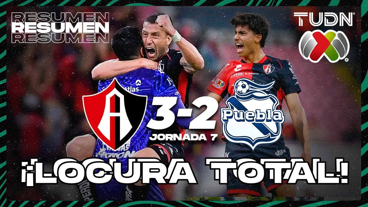 HIGHLIGHTS | Atlas 3-2 Puebla | Liga Mx - CL2025 J7 | TUDN
