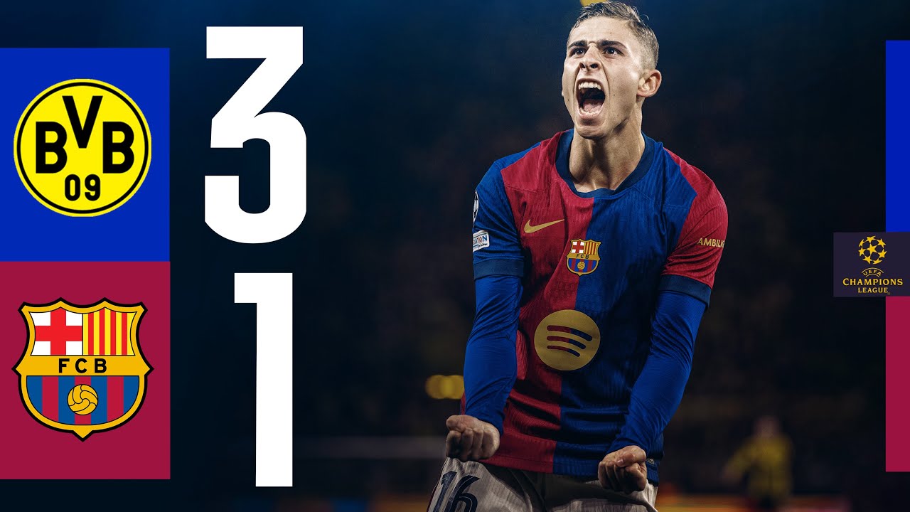 HIGHLIGHTS | BORUSSIA DORTMUND 3 vs 1 FC BARCELONA | UEFA CHAMPIONS LEAGUE 🔵🔴