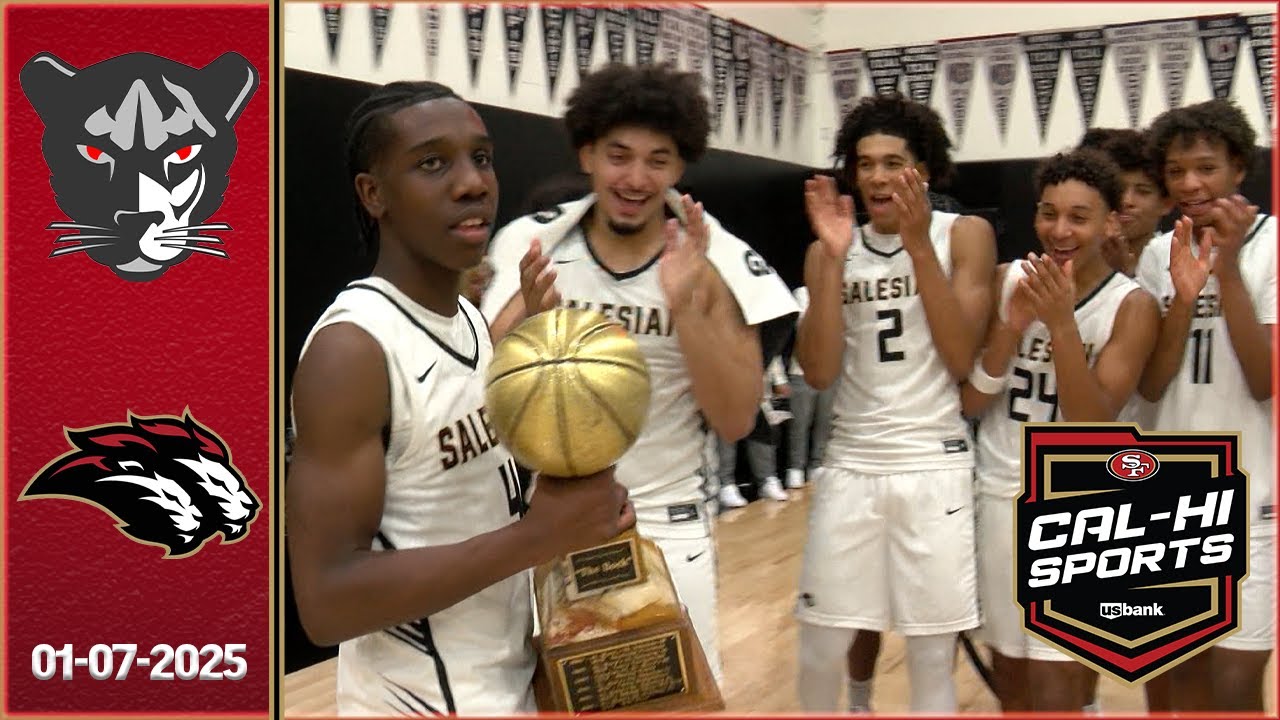 !!HIGHLIGHTS!! Saint Mary's at Salesian Boys Basketball 1.7.25 Crumbl Cookies Game of the Week