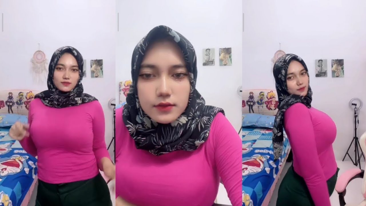 Hijab Baju Pink