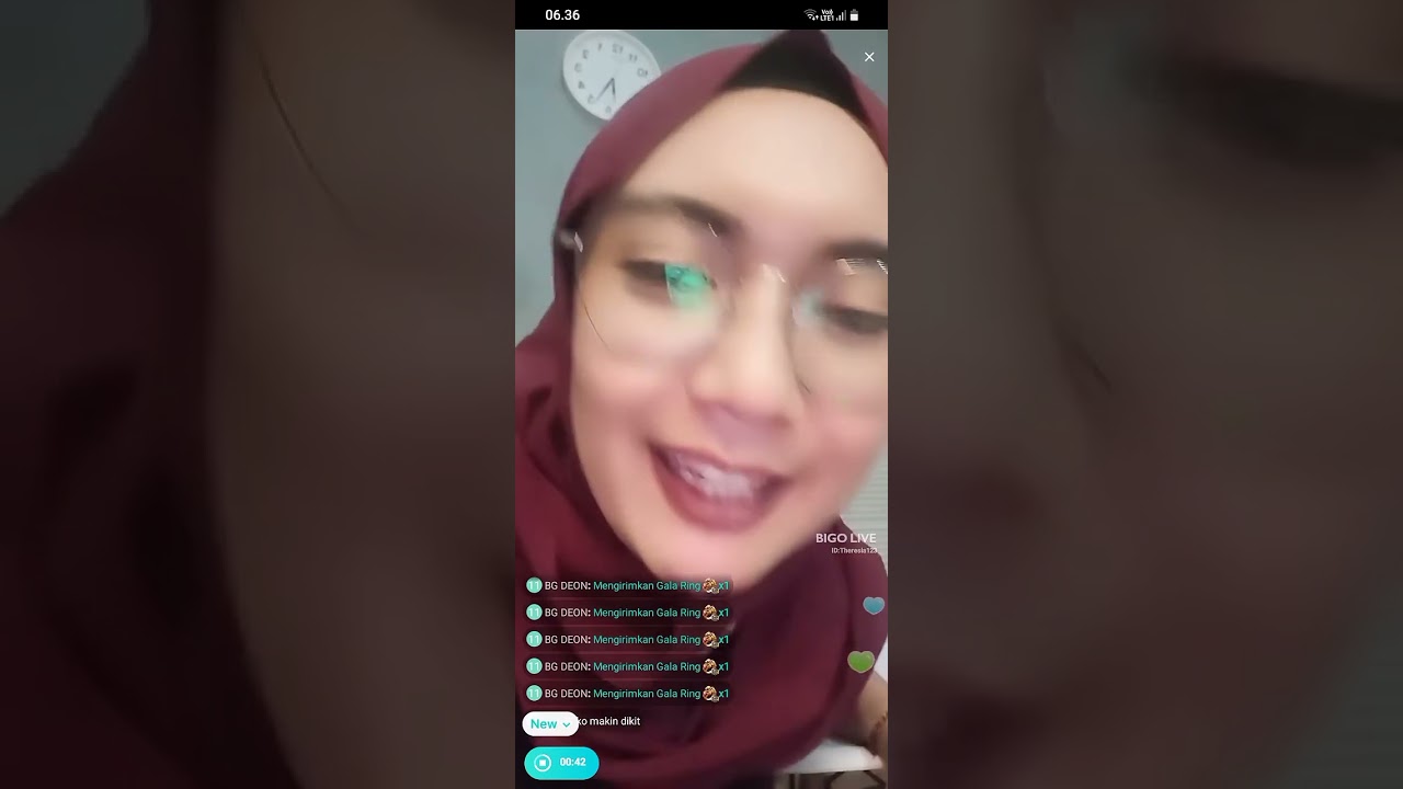 Hijab bunda ella hot live bar bar