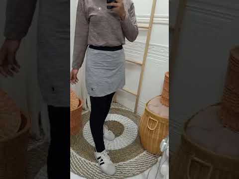 HIJAB Legging + Rok Sport Set Utk Olahraga Yoga Bersepeda Lari Senam #shorts #ootdhijab #fashion