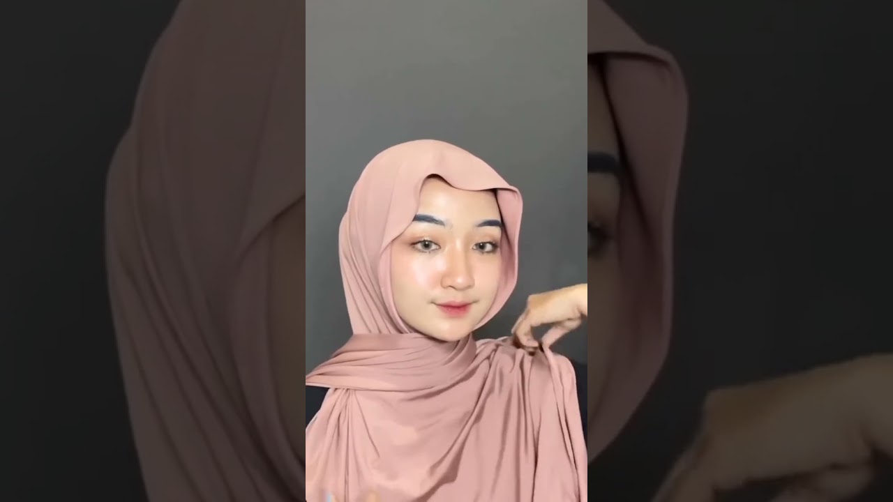 Hijab Pashmina Jersey VS Hijab Pashmina Silk #shorts #hijabstyle