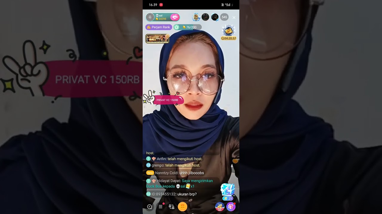 Hijab sange live uting