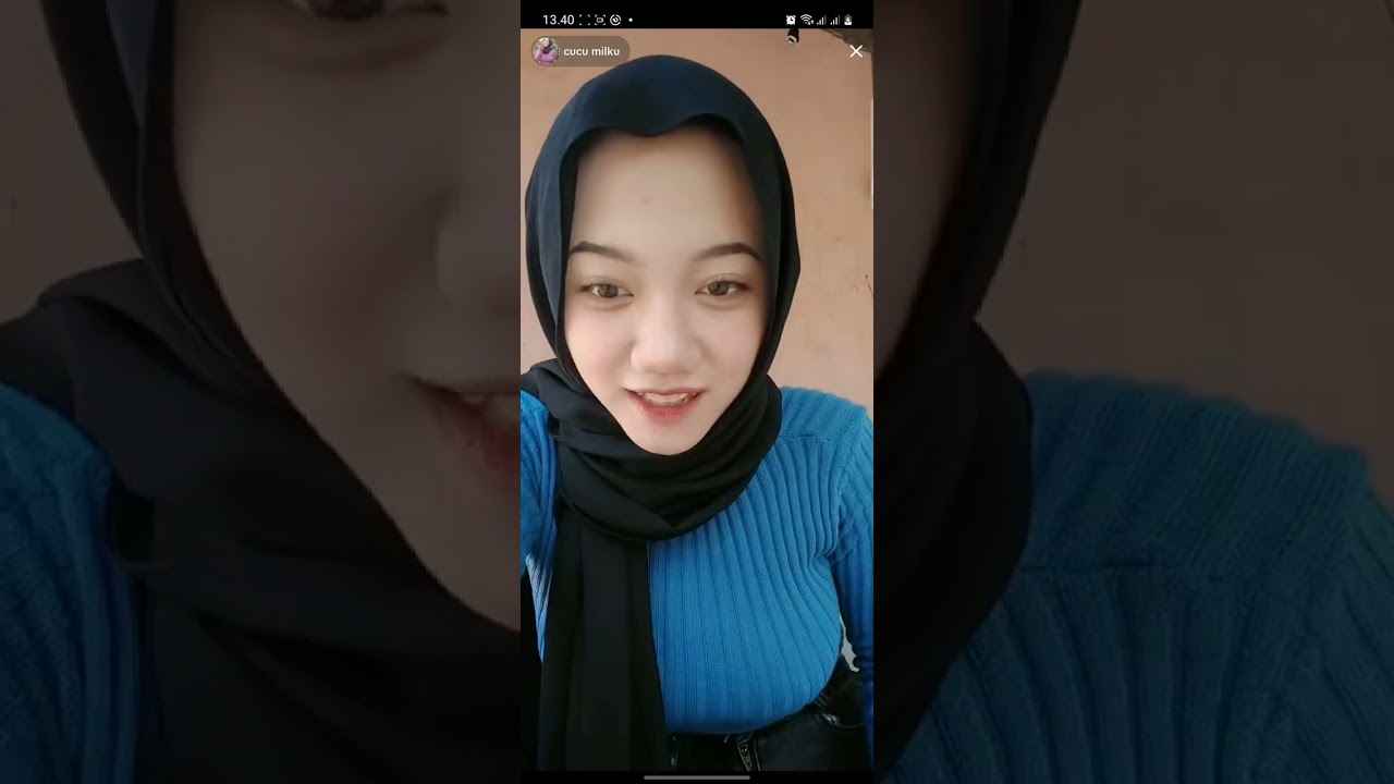 HIJAB STYLE CUCU MILKKU RAJUT BIRU TOBRUT , MANTEP BANGET BRO 🤲
