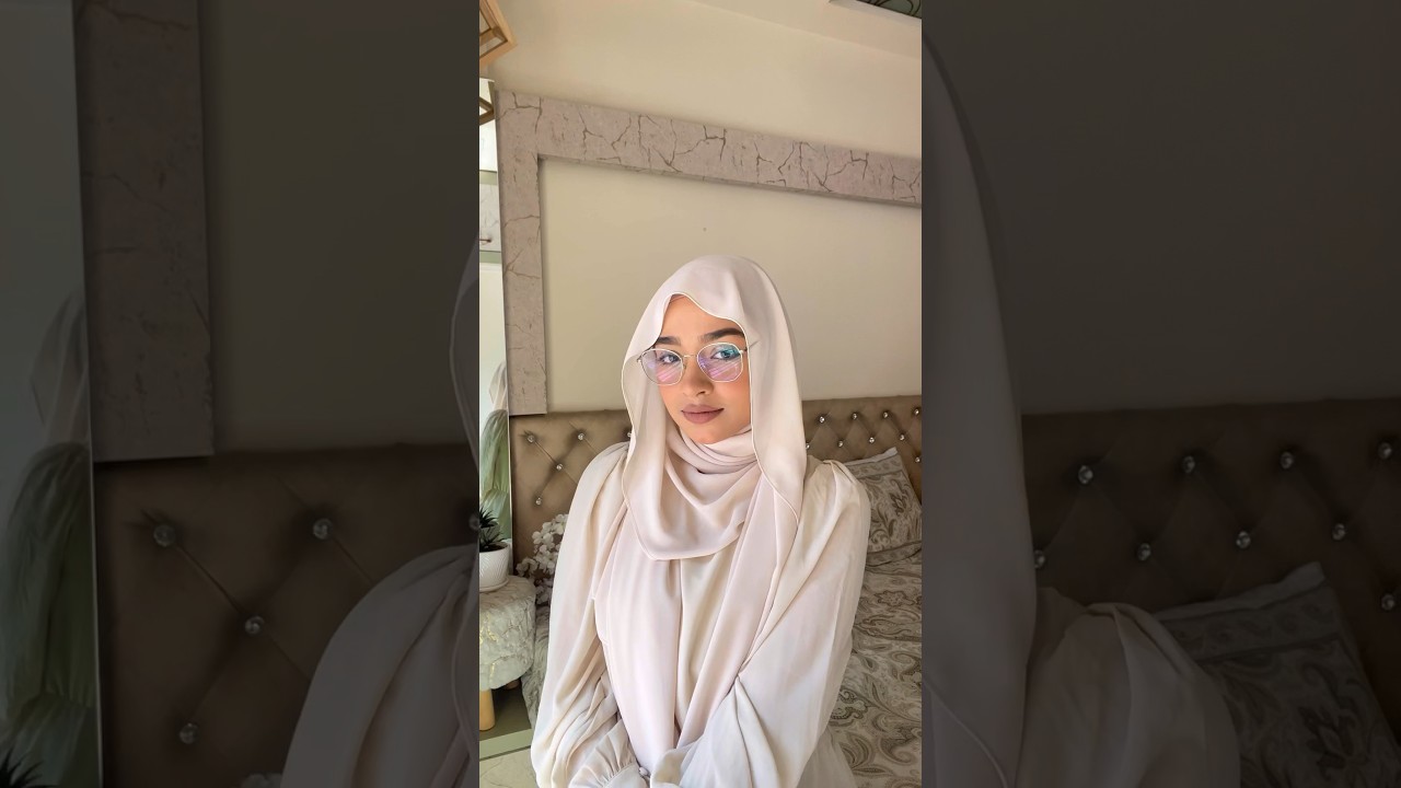 Hijab with glasses 🫶🏻 #hijab #hijabtutorial #explore