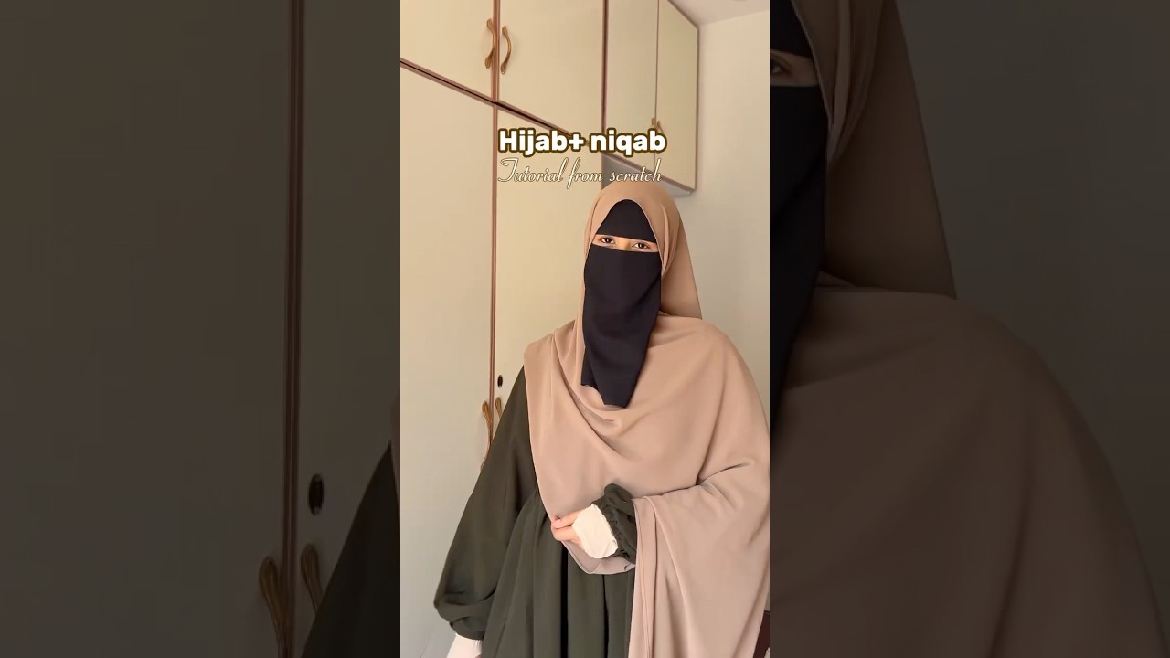 Hijab+niqab tutorial | #hijabtutorial #niqabtutorial #hijabstyle #hijabwithniqab #hermodesty