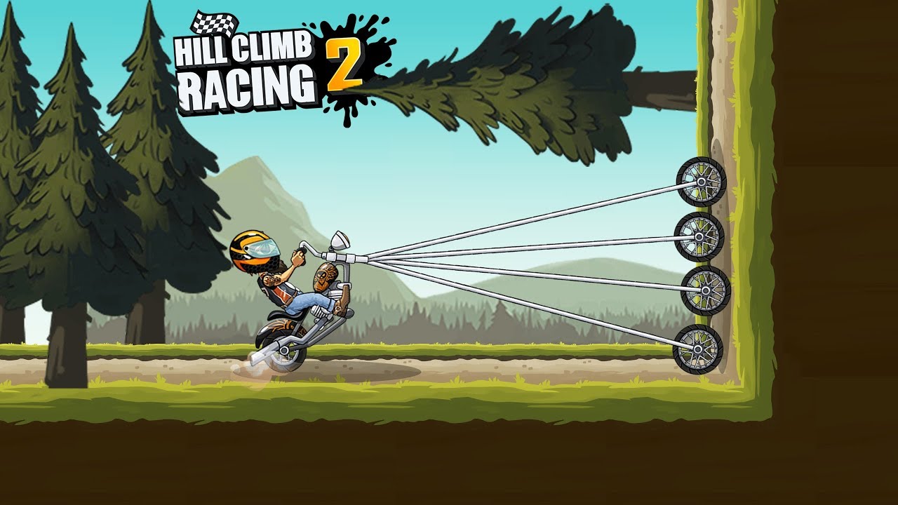 HILL CLIMB RACING 2 MY NEW RECORD 17007m in FOREST with CHOPPER BIKE 😱