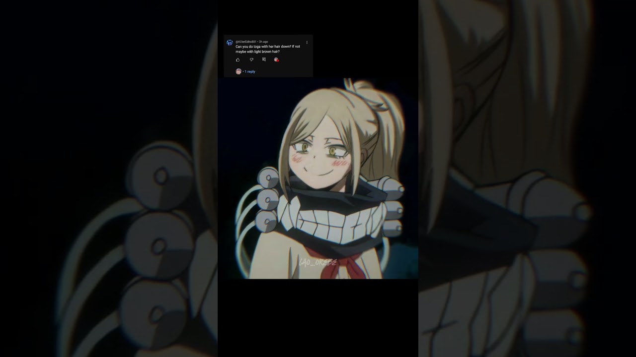 Himiko Toga!! different hair style 😉😉 (you want more?...subscribe 🥺😘) #himikotoga #edit #mha #anime