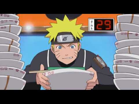 Hinata defeats everyone by eating Ramen - English Dub