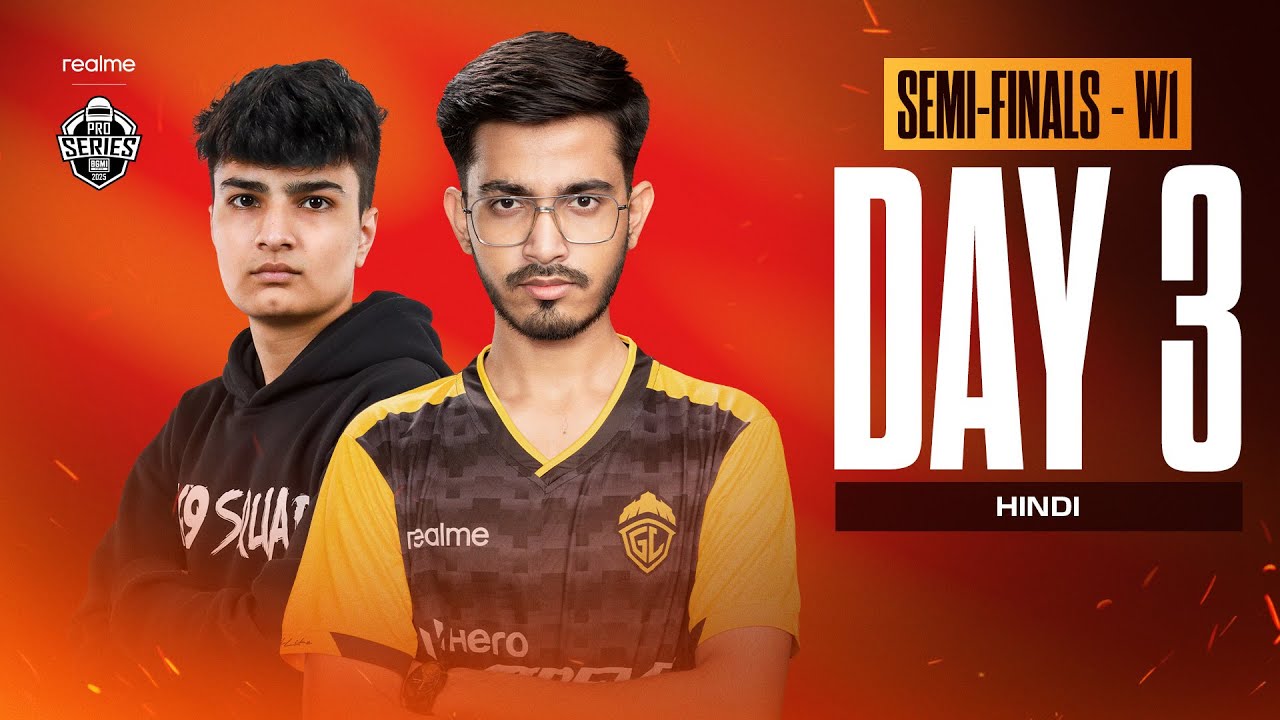 [HINDI] realme BMPS 2025 |  Group A, B, C & D | Semi Finals Week 1 - Day 3
