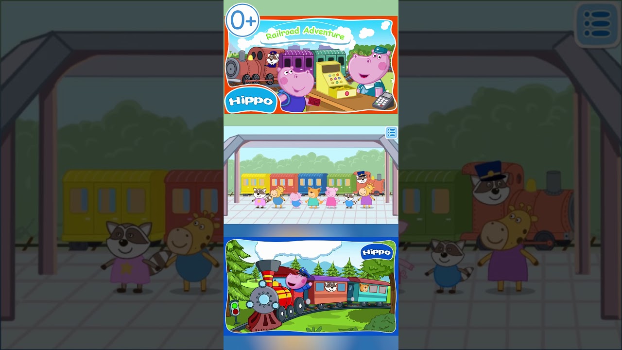 Hippo 🌼 Baby Railway 🌼 Train Adventure 🌼 Teaser-1 9х18 15 0+