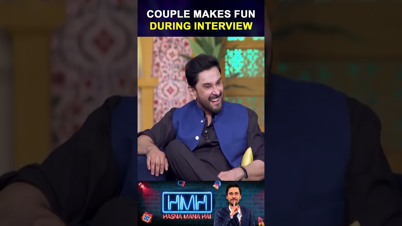 Hira and Mani Couple Makes Fun | Hasna Mana Hai | Tabish Hashmi | #tabishhashmi #shorts