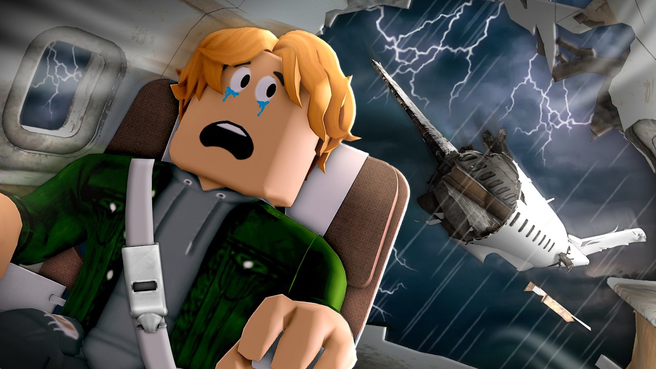 His Plane CRASHED... He SURVIVED! (A Roblox Movie)