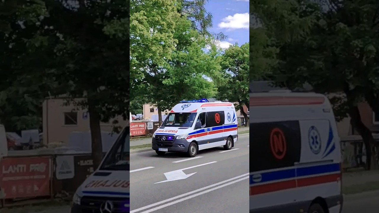 [HIT] 🚨 Przejazd alarmowy karetki pogotowia ratunkowego typu N !!! 🚑 #alarmowo #999 #112 #ambulance