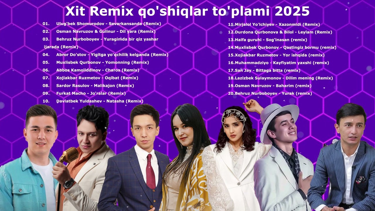 Hit Remix qo'shiqlar to'plami 2025 | Uzbek Music