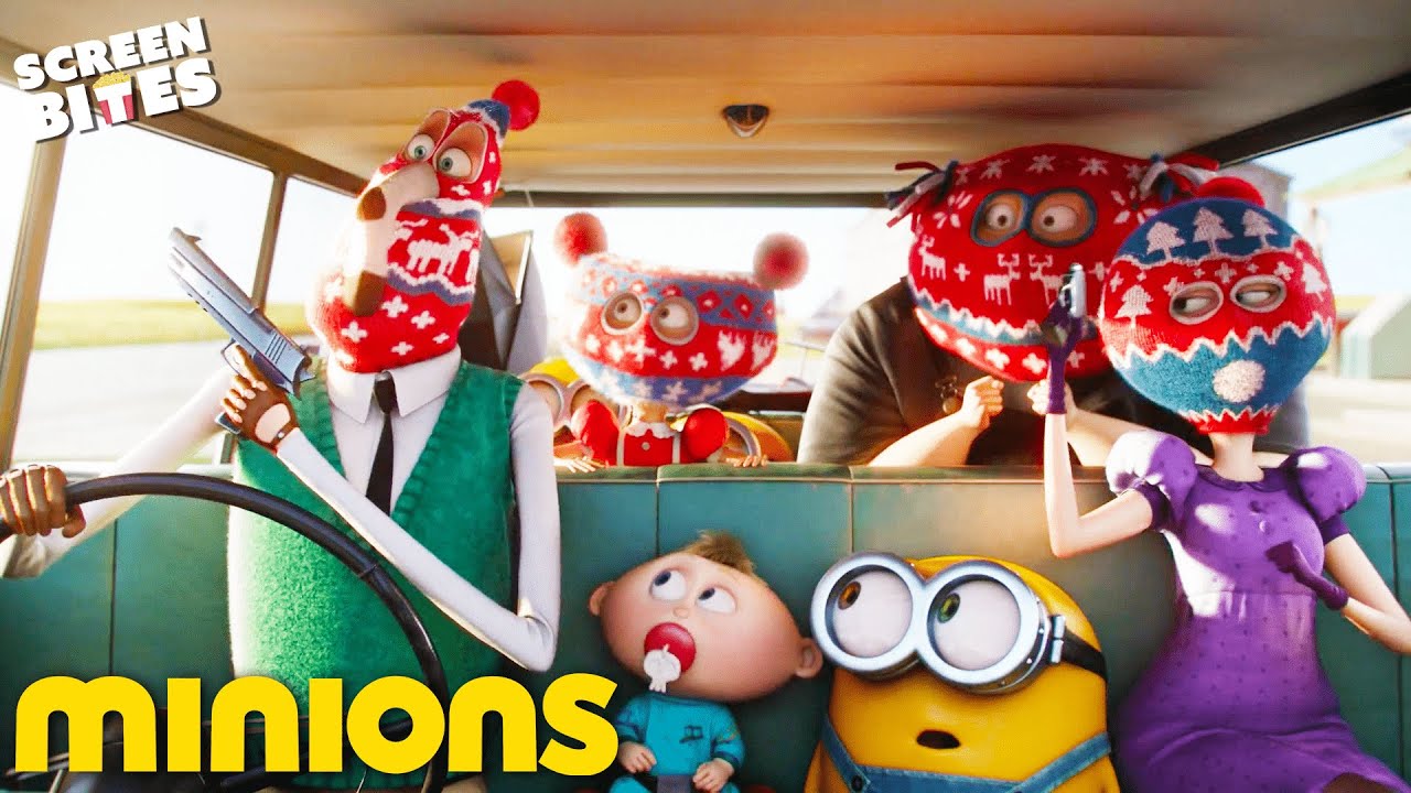 Hitchhiking With An Evil Family | Minions (2015) | Screen Bites