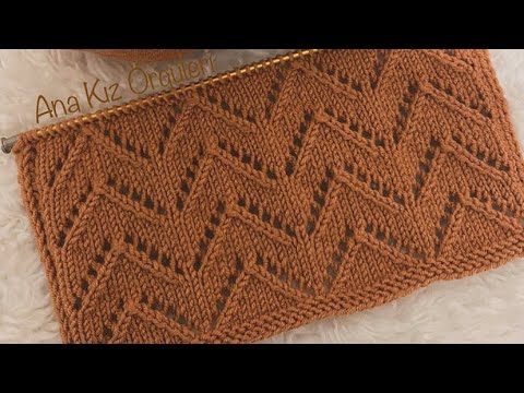 HIZLI VE KOLAY YELEK YAPIMI AJURLU SIRA DAĞLAR 💯👌😍easy knitting tejido