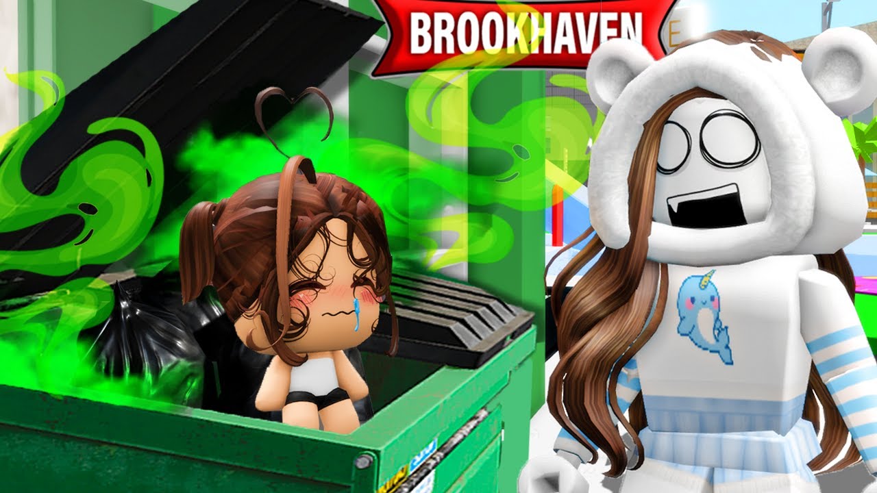 HO TROVATO UNA BAMBINA NELLA SPAZZATURA SU BROOKHAVEN ROBLOX!