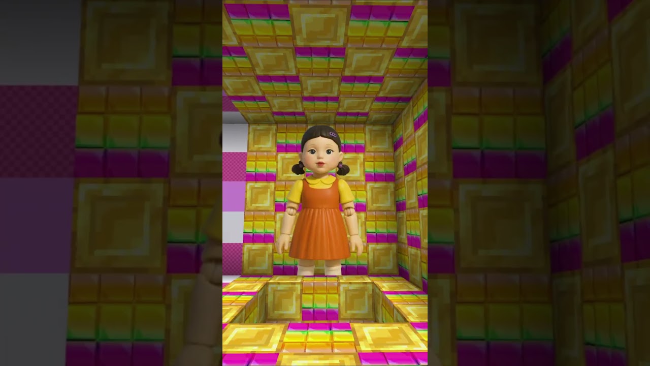 Hole Leads To Lava Chicken x Squid Game and HypnoDancer x Sigma Girl - OHIO End #minecraft #shorts