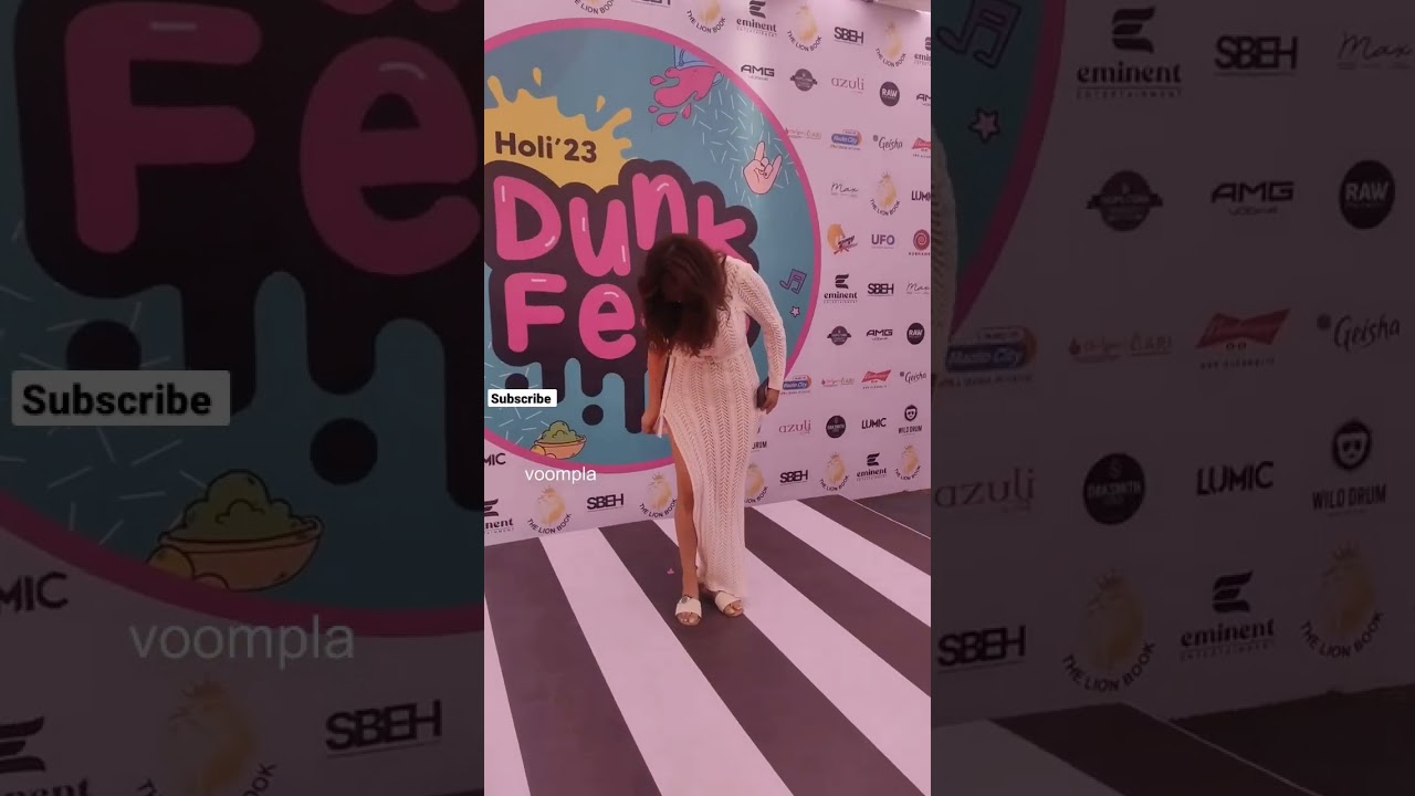 Holi time🥳 Anveshi Jain at the Dunk Fest Holi party!