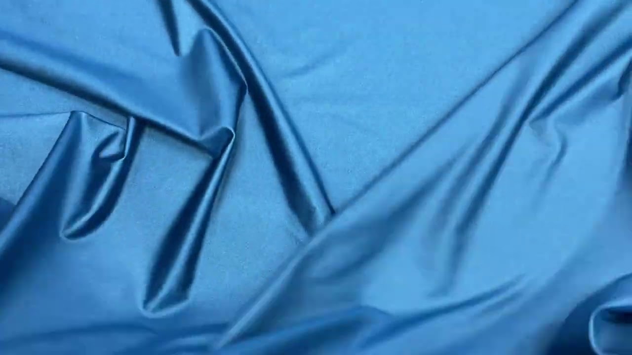 Hollywood Wet Look Shiny Spandex- Aegean Blue #13042