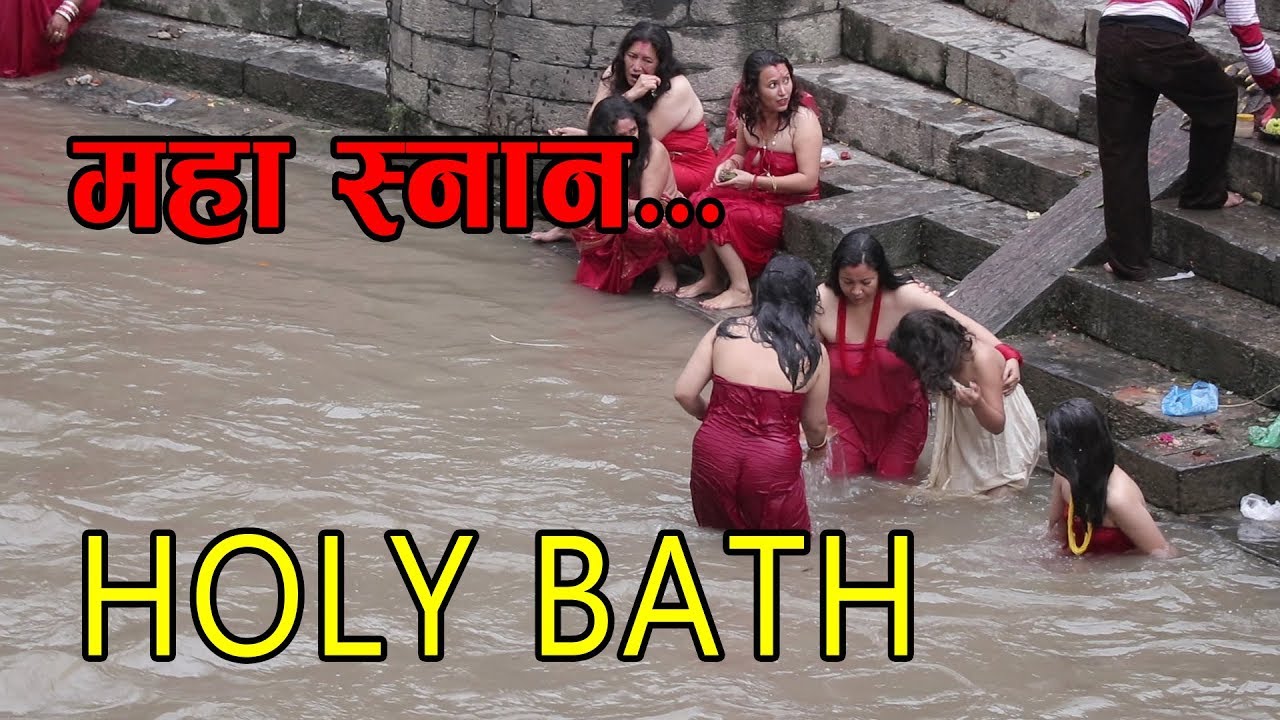 Holy bath || महा स्नान || Morning in Bagmati River Nepal