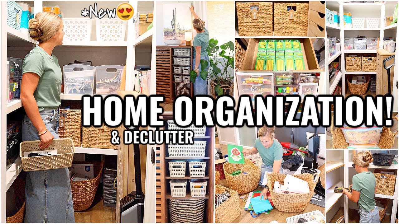 HOME ORGANIZATION IDEAS!!😍 CLEAN & ORGANIZE WITH ME | DECLUTTERING AND ORGANIZING MOTIVATION