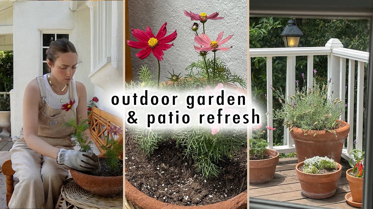 home vlog *outdoor garden & patio refresh*