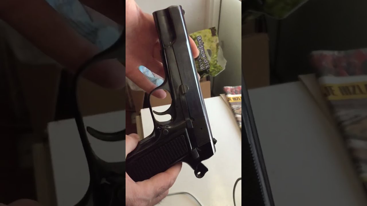 Homemade browning hi power /karadeniz yapımı ondörtlü  ( yapma t3 )