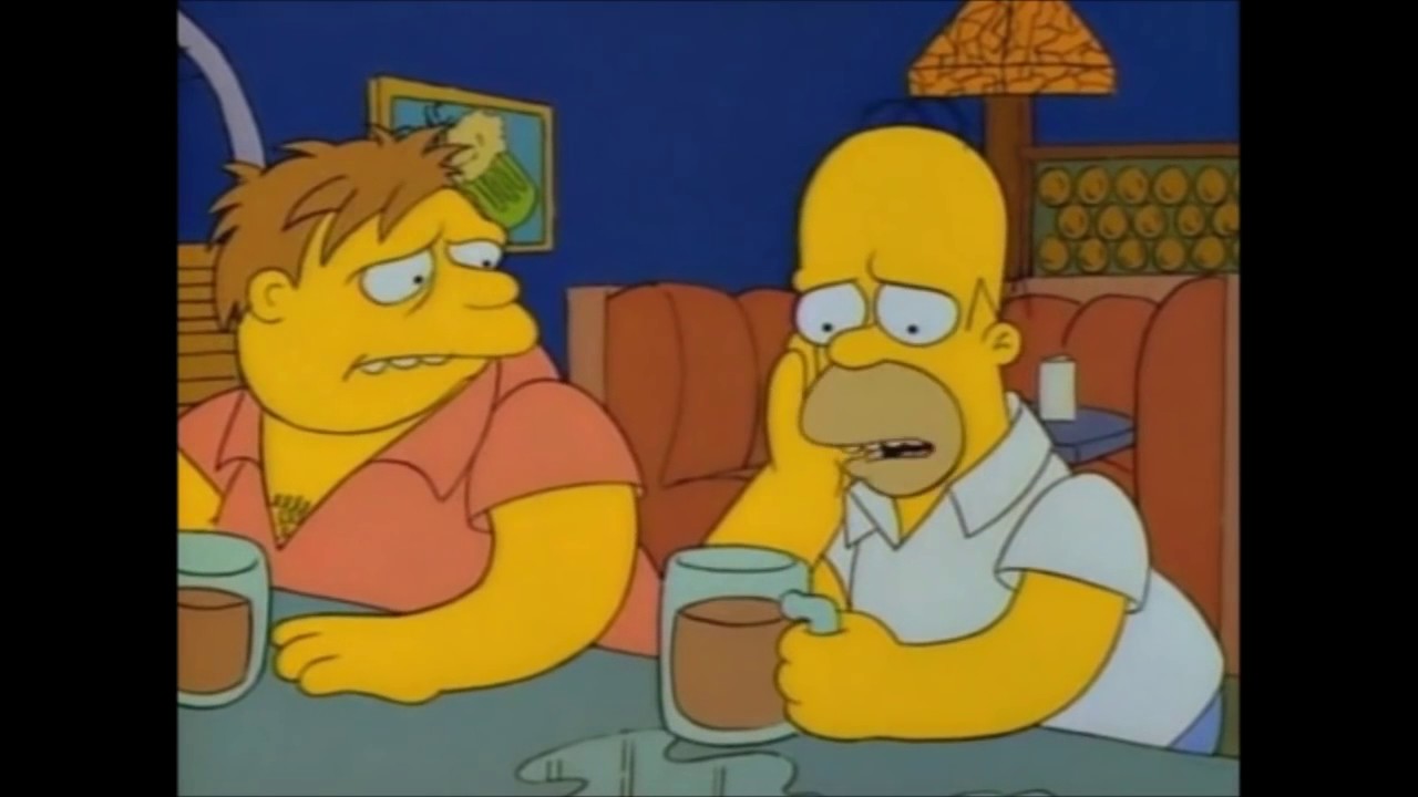 Homer Gets Kicked Out Of The House And Goes To Barney's - The Simpsons