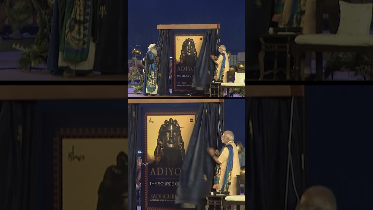 Hon’ble Prime Minister, Shri Narendra Modi, Unveils Adiyogi#Throwback
