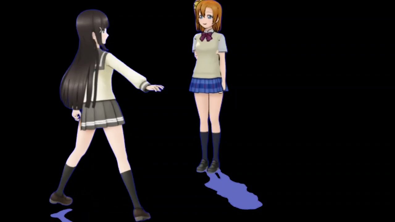 Honoka is mad over Dia's Anaconda 😠 ( MMD MEME )