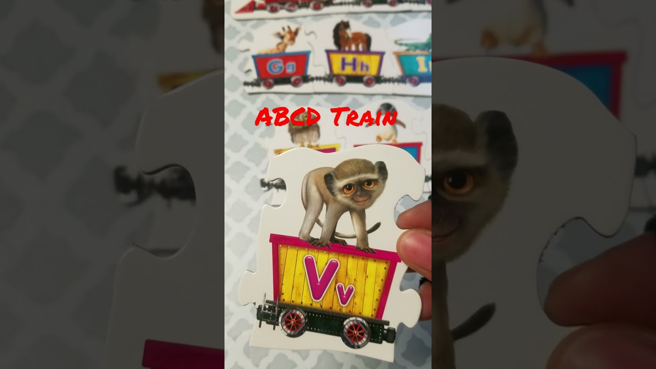 Hop On The ABC Train| ABC Animal Train| English Alphabet| Learn the ABC'S