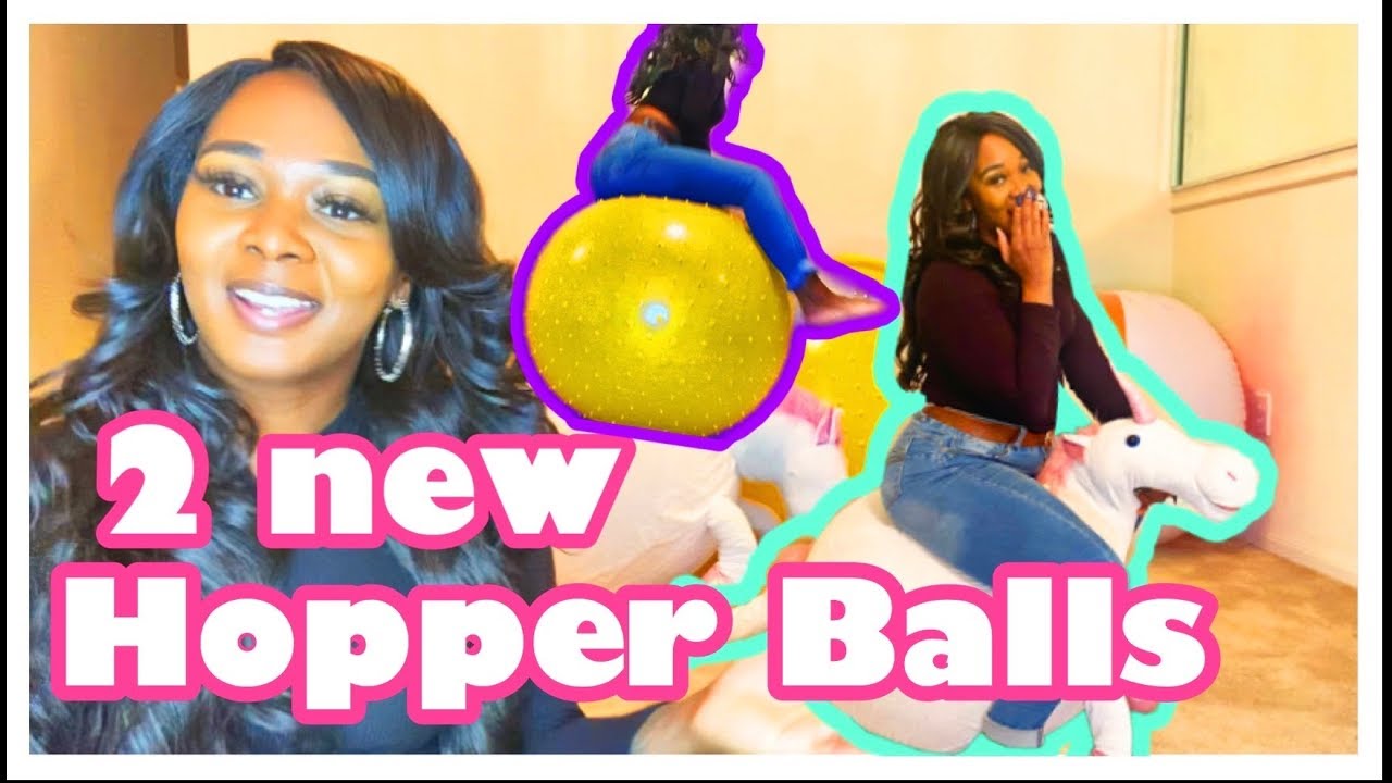 Hopping on 3 Hopper Balls | Space Hoppers