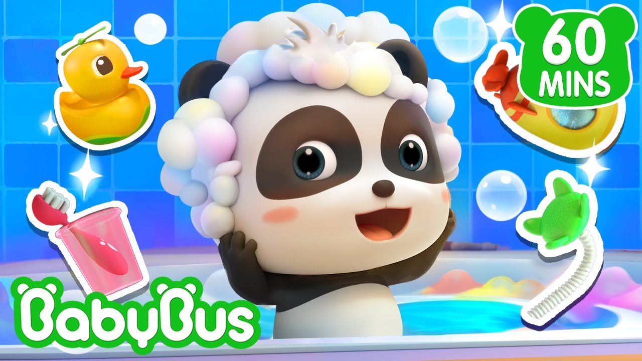Hora do Banho do Bebê Kiki | 1 HORA DE BABYBUS | Músicas Infantis em Português