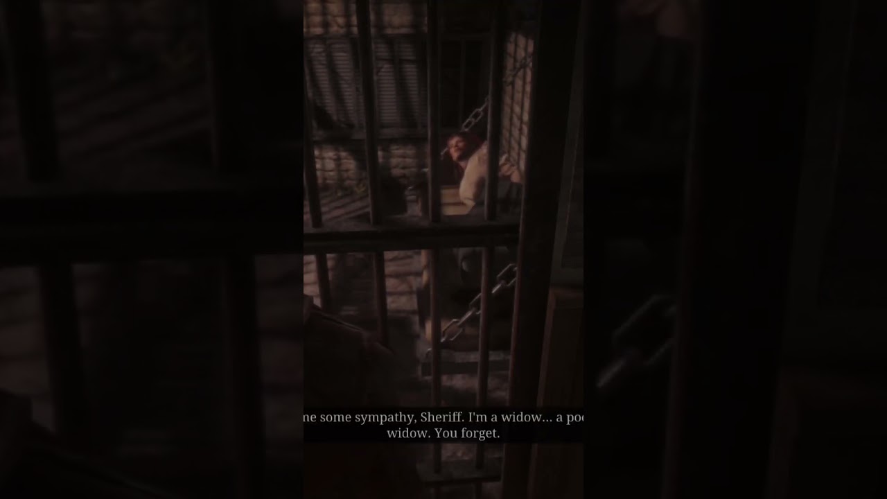 Horny Lilly seduces Sheriff to get herself out of jail cell in Valentine while Arthur watches her!!