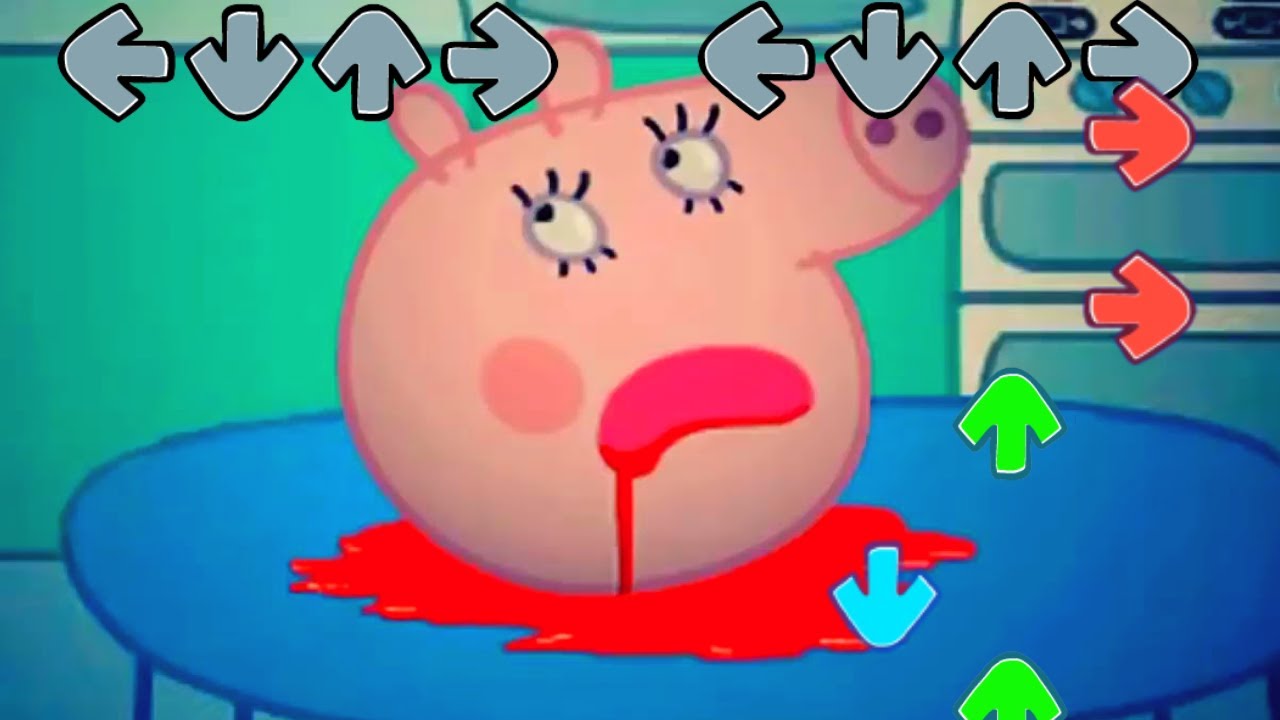 Horror PEPPA PIG.EXE in Friday Night Funkin be like | FNF Bacon Got Me Like | Muddy Puddles Funkin