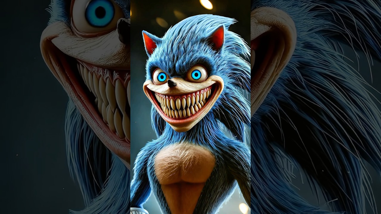 Horror version of the Sonic the Hedgehog characters #scary