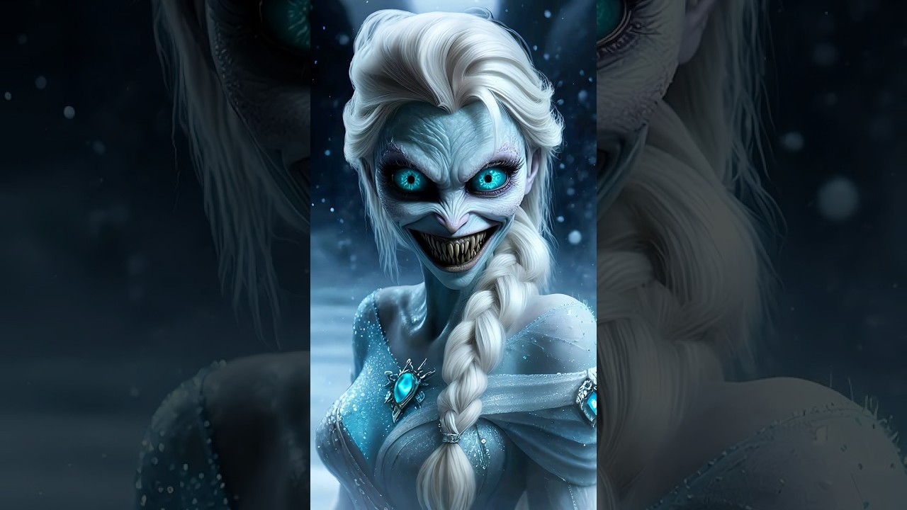 Horror versions of the Frozen characters #scary